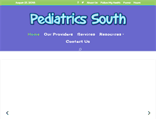 Tablet Screenshot of pediatricssouth.com
